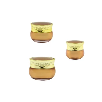 

3Pcs Portable Cream Bottle Acrylic Empty Bottle Subpackaging Bottle Makeup Cream Storage Box (10g 15g 30g)