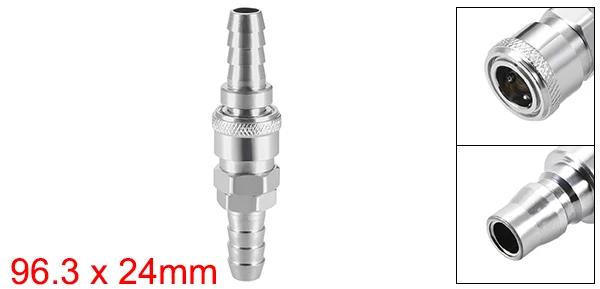 Uxcell 1/2/4 комплекты воздушный шланг Вилки аксессуары для нормализации давления мужской сцепное устройство для навесного оборудования Разъем печатной формы с помощью охлаждающая шаровой клапан сусла женские туфли-лодочки - Цвет: 1or2In Barb 1Set