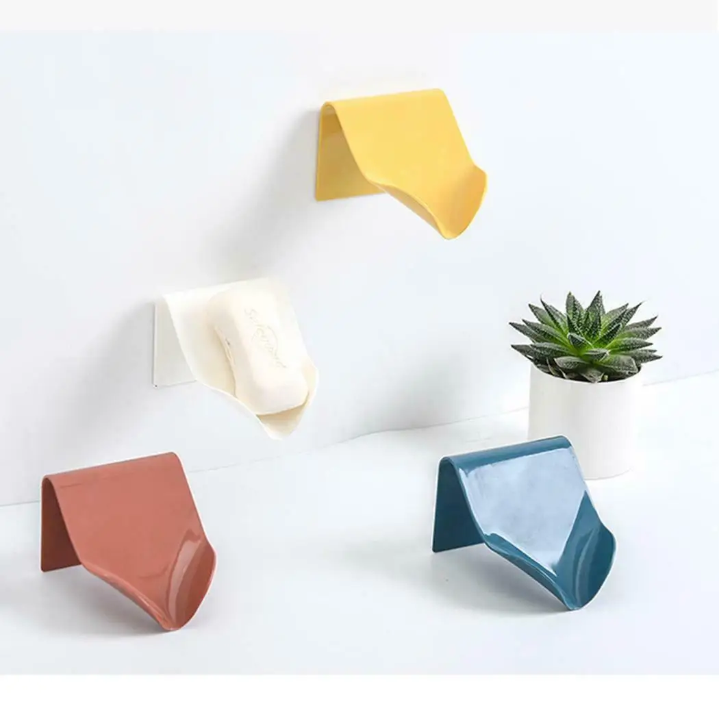 4 шт. самоклеящиеся пластиковые держатели для мыла|Портативные мыльницы| |