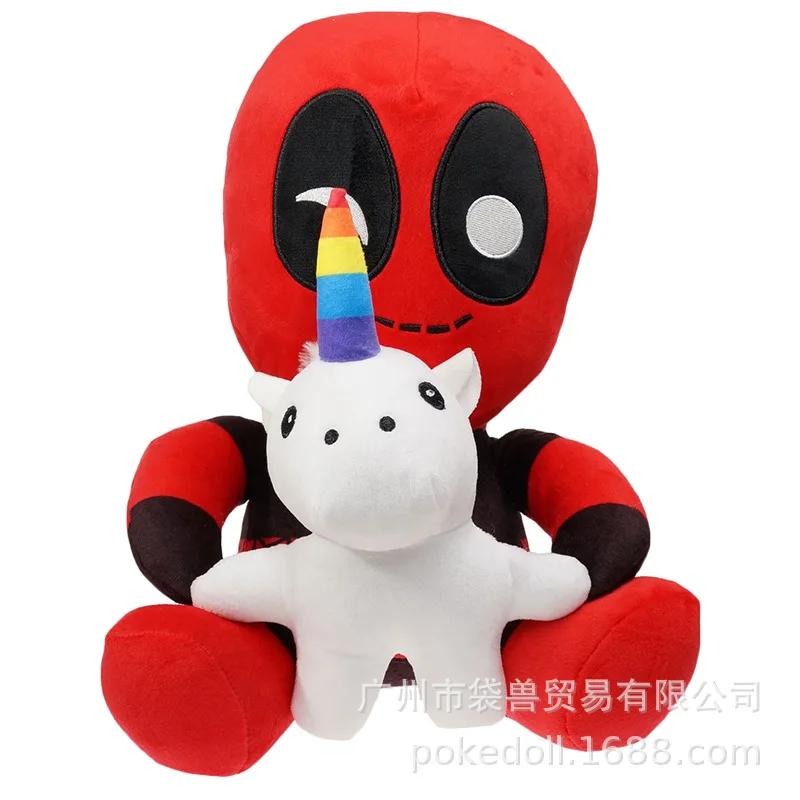 

Deadpool Doll Hold Unicorn Deadpool Plush Toys Crane Machines Doll Stuffed Toy Gift