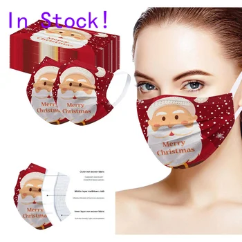 

20pcs Unisex Mascarillas Face Mask Printed Soft Masks Cover Breathable Dustproof For Adults 3-layer Adult's Face Mouth Masks