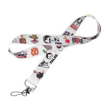 

20pcs/lot The Office Lanyard Mobile Phone Rope American TV Show Neck Strap Badge Key Strap Lanyard AT2838