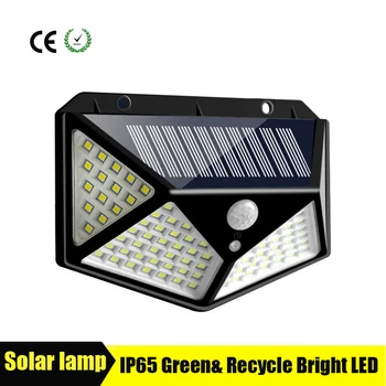 

Solar Power Light 100 LED Solar Wall Lamp PIR Motion Sensor Lamp Waterproof Solar Lights for Garden Decoration