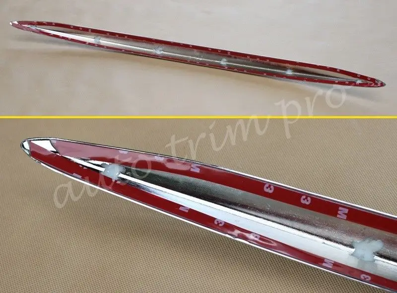 Chrome сзади ворота Задняя Крышка багажника в полоску Подходит для Nissan Qashqai J11 аксессуары отделка