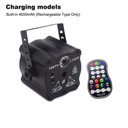 Projecteur Laser Disco avec contrôle du son, éclairage de scène, effet DJ, éclairage de fête de mariage à domicile, lampe de scène 