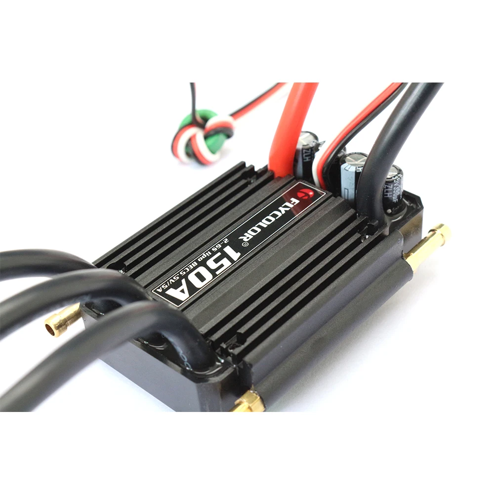 FLYCOLOR BRUSHLESS  150A SPEED CONTROLLER WATERPROOF 5.5V/5A BEC:RC BOAT T0B3