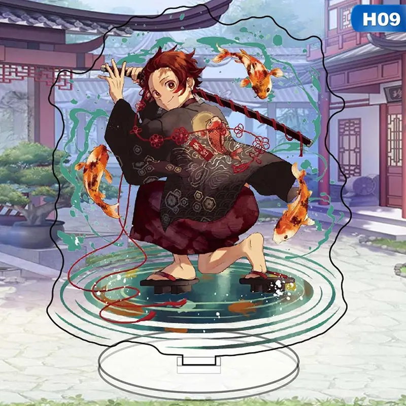9 Аниме Demon Slayer: Kimetsu No Yaiba Kamado Tanjirou Hashibira Inosuke Косплей фигурка на акриловой подставке модель лицензирование рождественские подарки - Цвет: 9