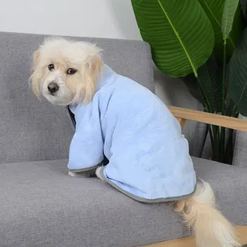 

Quick Dry Pet Towel Bathrobe Super Absorbent Dog Cat Bath Towel Warm Clothes Drying Towel Grooming Supplies