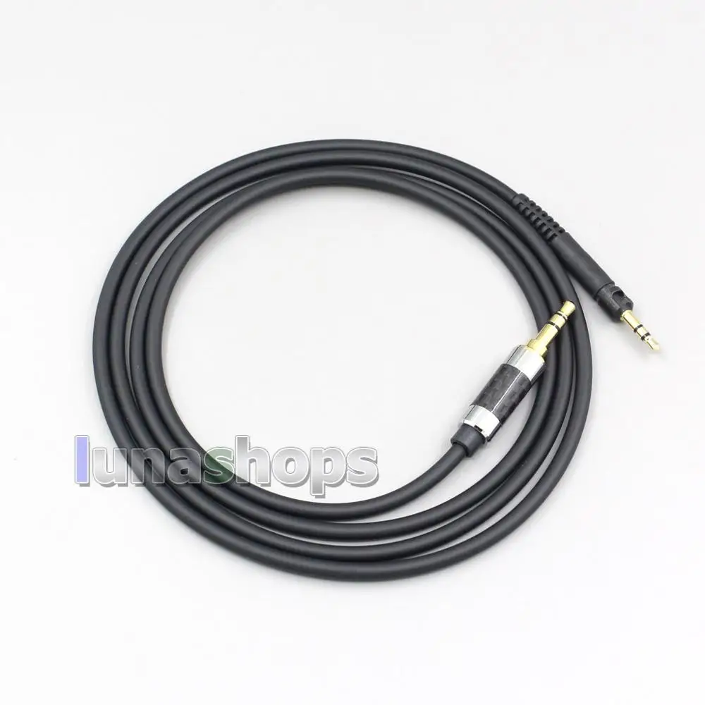 LN007015 1 2m Full Black OFC Copper Wire Earphone Headphone Cable For Sennheiser HD598se HD559 hd569 hd579 hd599 hd558 hd518