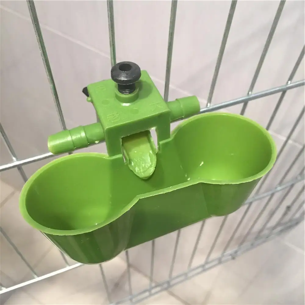 5 sets DUCK Quail drinking Waterer Dual cups Bird Siamese water bowl Birds Feeding Tools The new water bowls bird water drinker pet water feeder