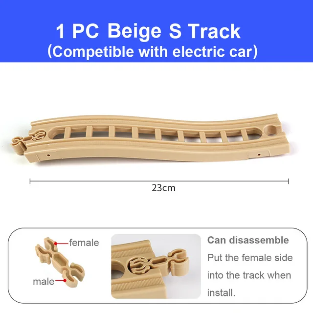 Enhance playtime with affordable and eco-friendly wooden track accessories for children.