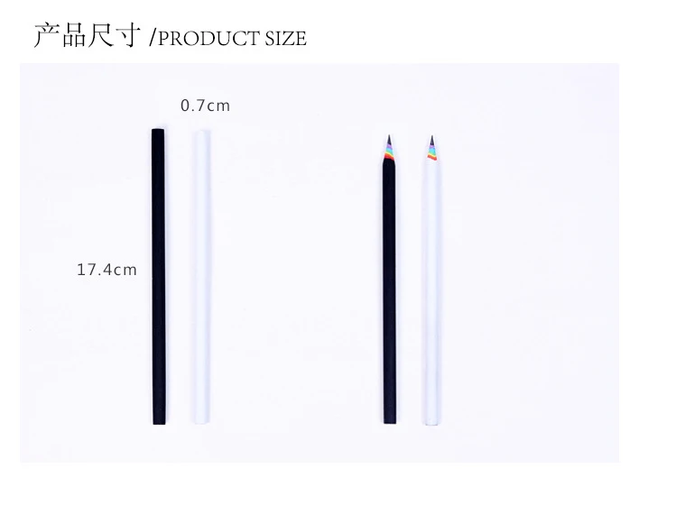 6 шт./компл. карандаш HB 2B карандаш всех цветов радуги канцелярские принадлежности для рисования принадлежности милые карандаши для школы липа, офисные школьные крой