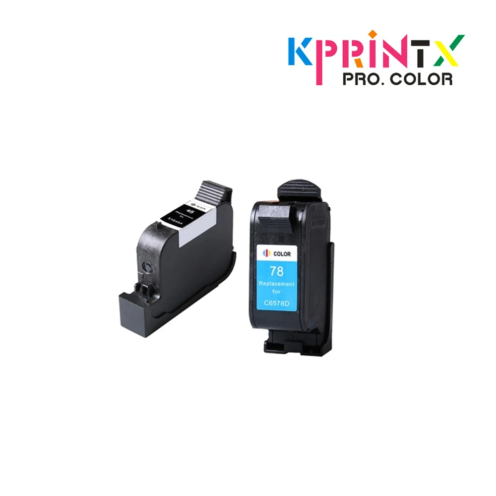 2x совместимый для hp45 чернильные картриджи для 45 51645A(черный) для 78 C6578DN(трехцветный) для 950 950C 960 970C