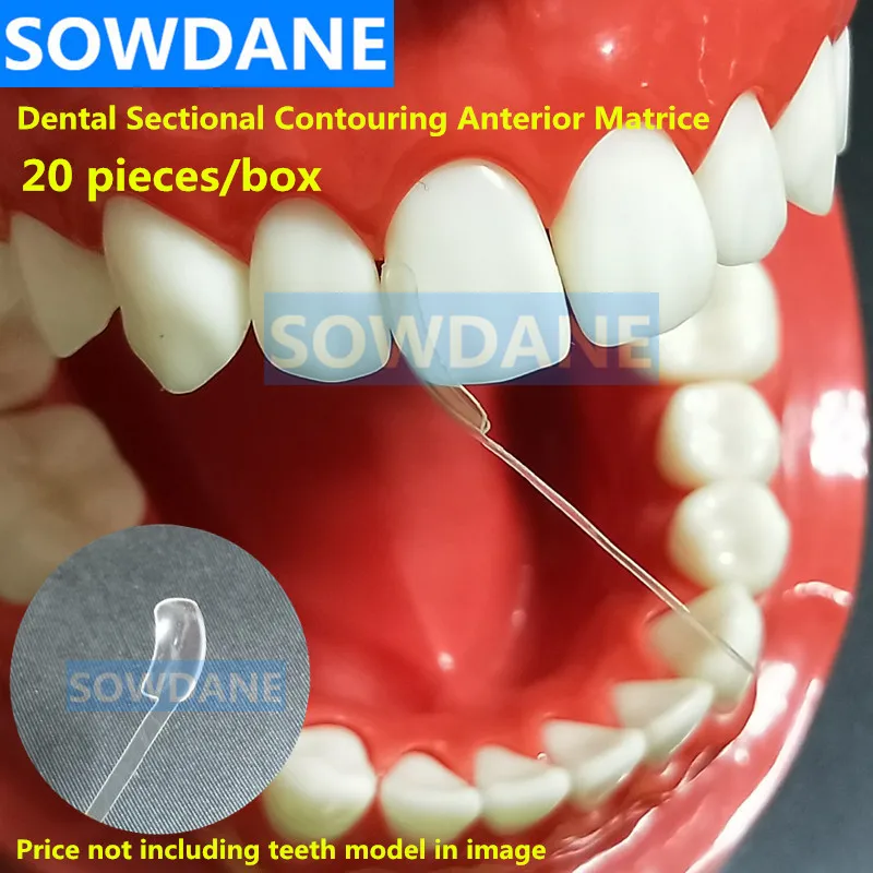 Dental Sectional Contoured Matrice Dental Transparent Proximal Anterior Matrix Dental Strips Cervical Matrices Dentist Material afbeelding