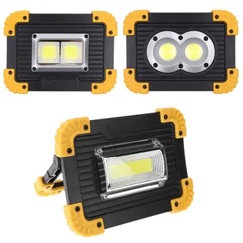 

4 Light Modes Portable Spotlight Super Bright Led Work Light Rechargeable for Outdoor Camping Lamp Camping Fishing Flashlight