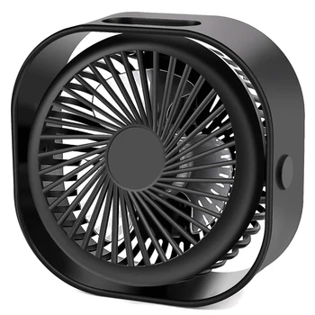 

Hot Sale Small Portable Desk Fan, Mini Table Fan With Usb Rechargeable, 3 Speeds Quiet Personal Fan For Home Office And Travel