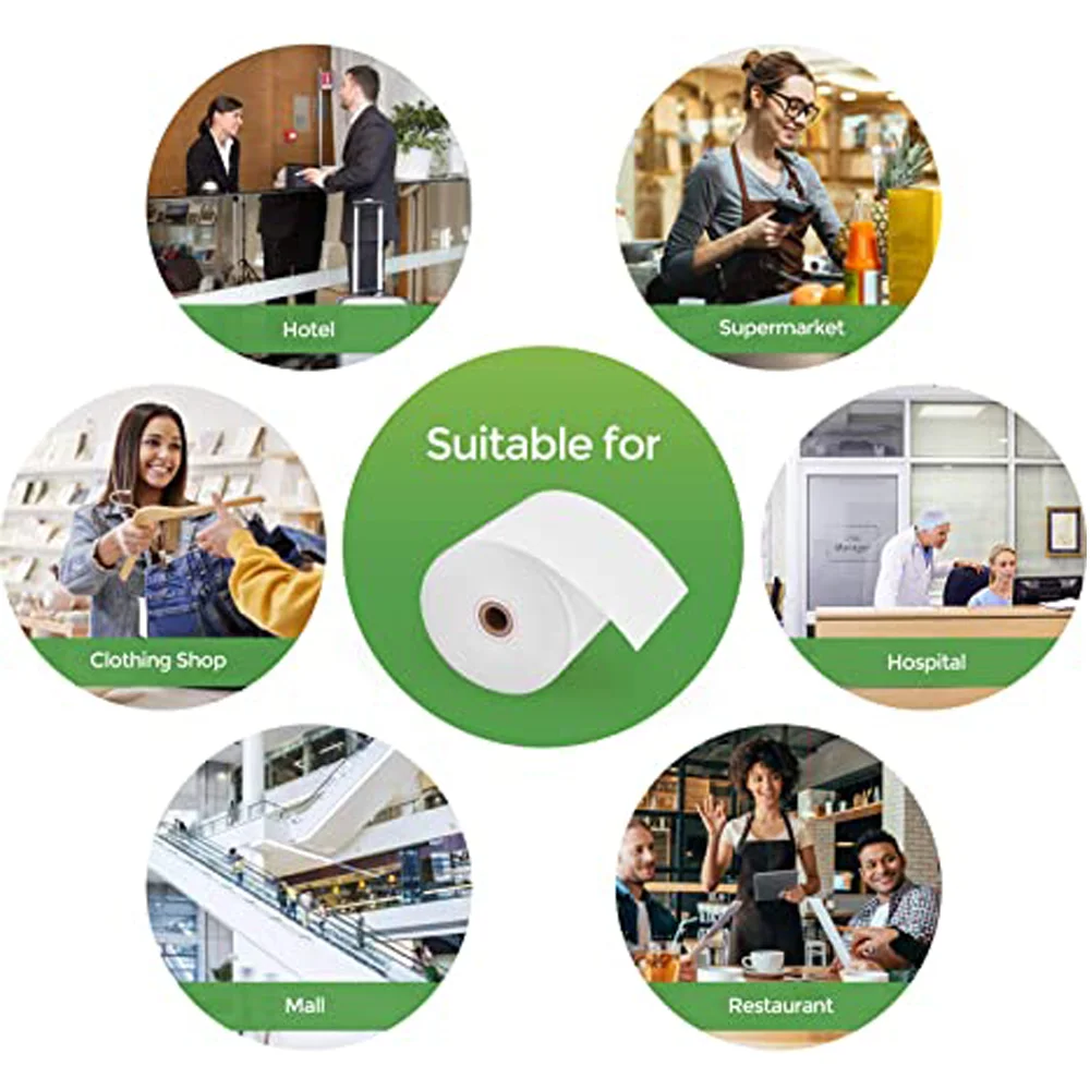 58mm Thermal Paper Roll Prefect Fit With Mini Portable Thermal Printer Compatible With Mobile Phone 20 Paper Roll