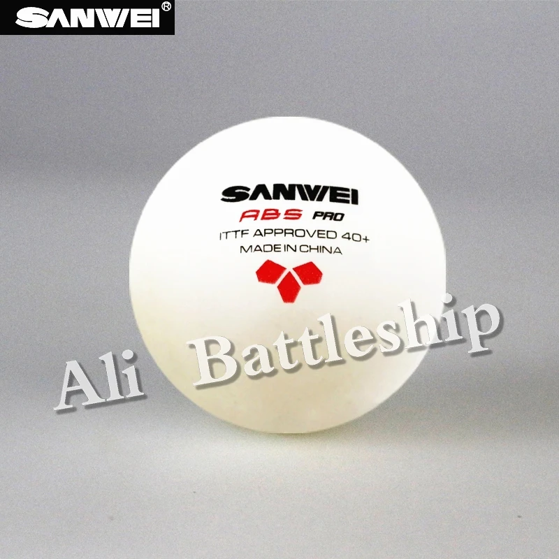 Sanwei 3-Star ABS 40+ PRO( Новинка) настольный теннисный мяч ITTF одобренный материал мячи для пинг-понга