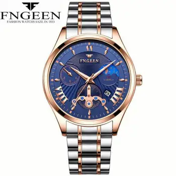 

Montre Homme FNGEEN New Fashion Quartz Watches Men Sport Watch 30M Waterproof Wristwatches Chronograph Date Male Clock Relojes