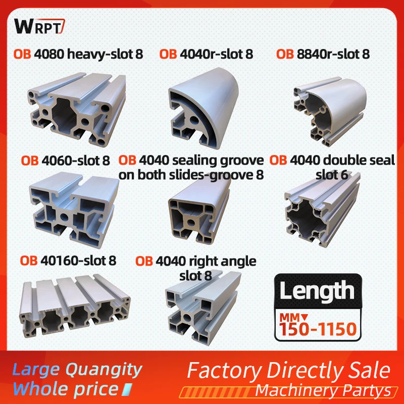 

Industrial aluminum alloy profile 1PCS 4080 heavy duty / 4040R / 4060 / 8840R / 4040/40160 length = 150MM-1150MM