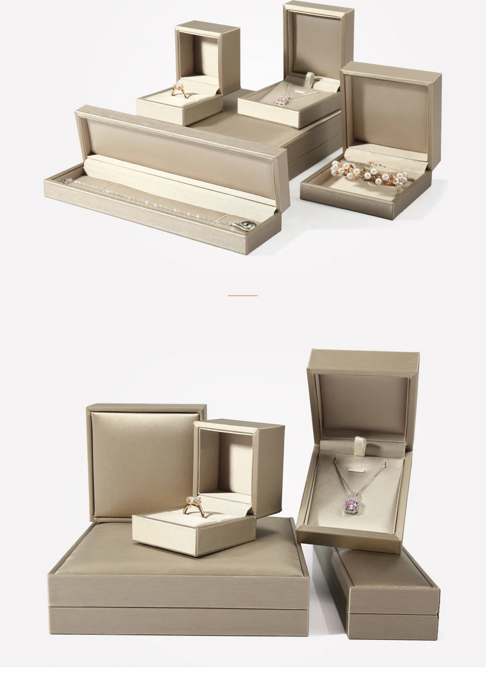 DIGU роскошные кожаные ювелирные изделия Подарочная коробка Упаковка Сумки для колец Подвески Браслеты коробки для украшений, витрина наборы