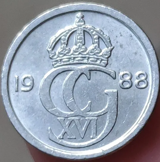 

15mm Sweden 1973-1991 ,100% Real Genuine Comemorative Coin,Original Collection