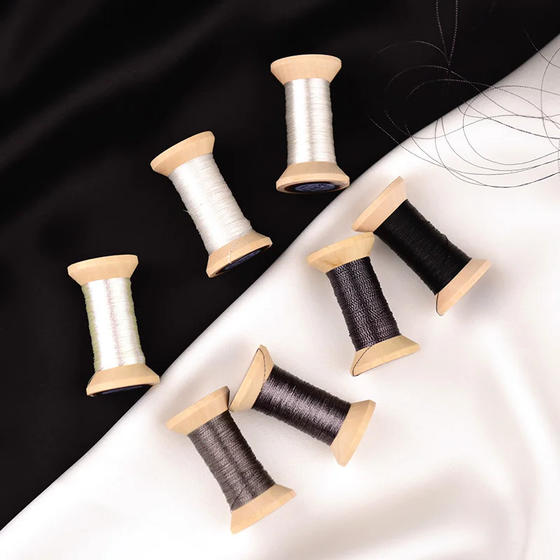 black and white series of Gold thread/French embroidery thread/embroidery spool/colorful gold embroidery thread /50 meters/roll