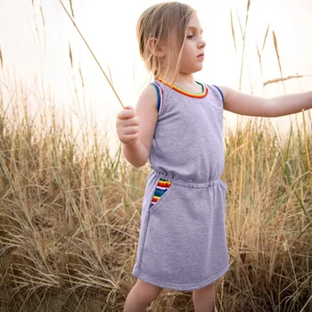 

Fashion Summer Kids Baby Girls Sleeveless Dresses Cotton Party Toddler Kids Children Dress Infant Beach Casual Kid Girls Clothes