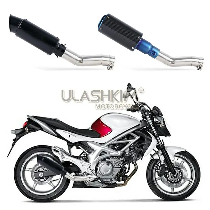 Полная выхлопная система мотоцикла глушитель Escape slip on для SUZUKI SFV650 Gladius Модифицированная контактная средняя труба с DB-killer