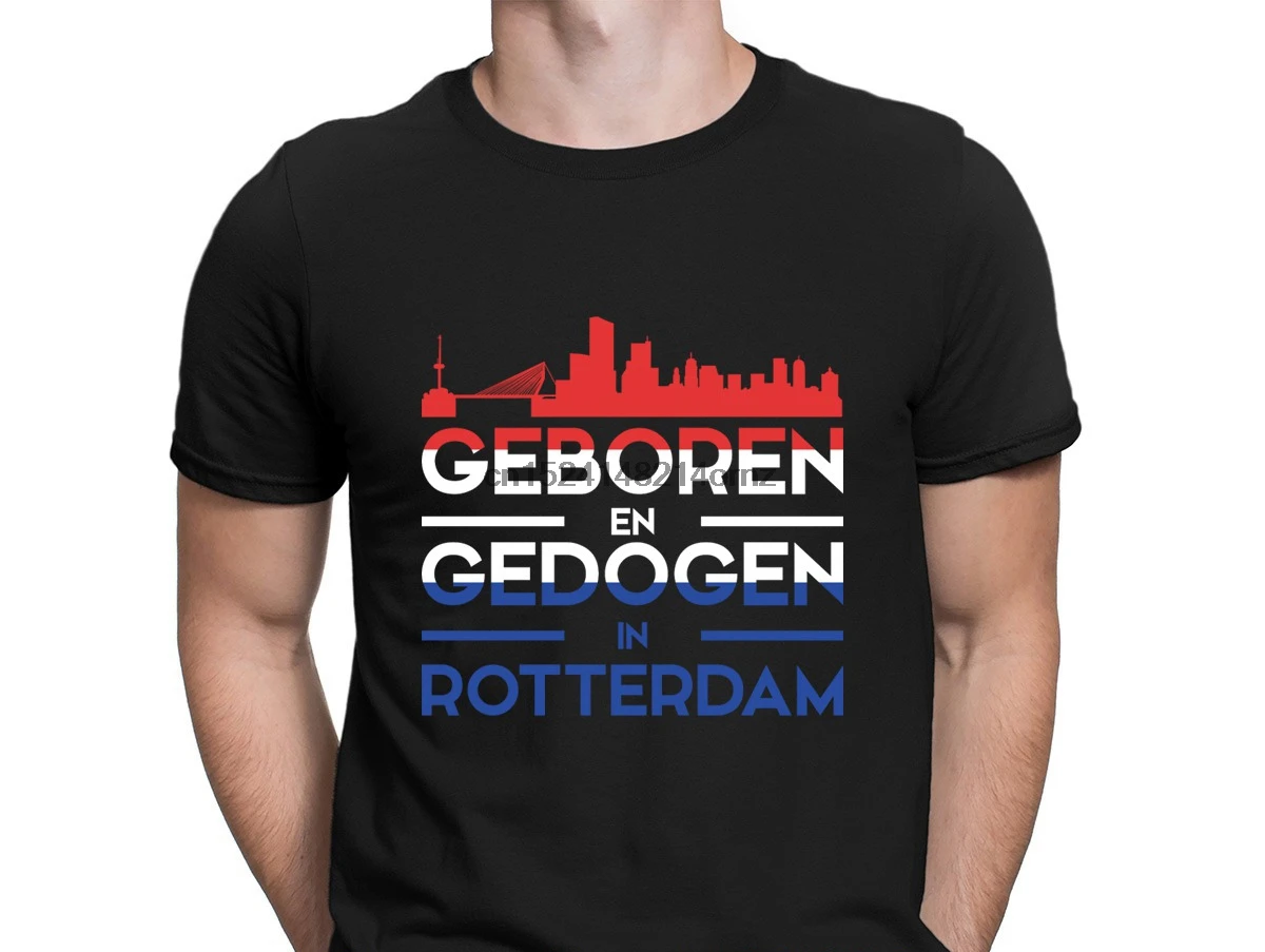 

Rotterdam Citytrip Gift Tourism T Shirt Custom Summer Style Fitness Clothing Mens T Shirts Euro Size S-3xl Letter Hot Sale