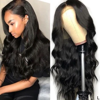 

Malaysian Body Wave Wig Lace Front Wig Pre Plucked With Baby Hair Remy Wig 150% 13x4 Lace Frontal Human Hair Wig For Black Women