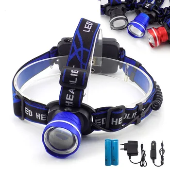 

T6 LED Headlamp XML Zoomable Light Torch Headlight Focus LED Powerful Flashlight Use By 18650 Battery For Hiking Fishing Camping