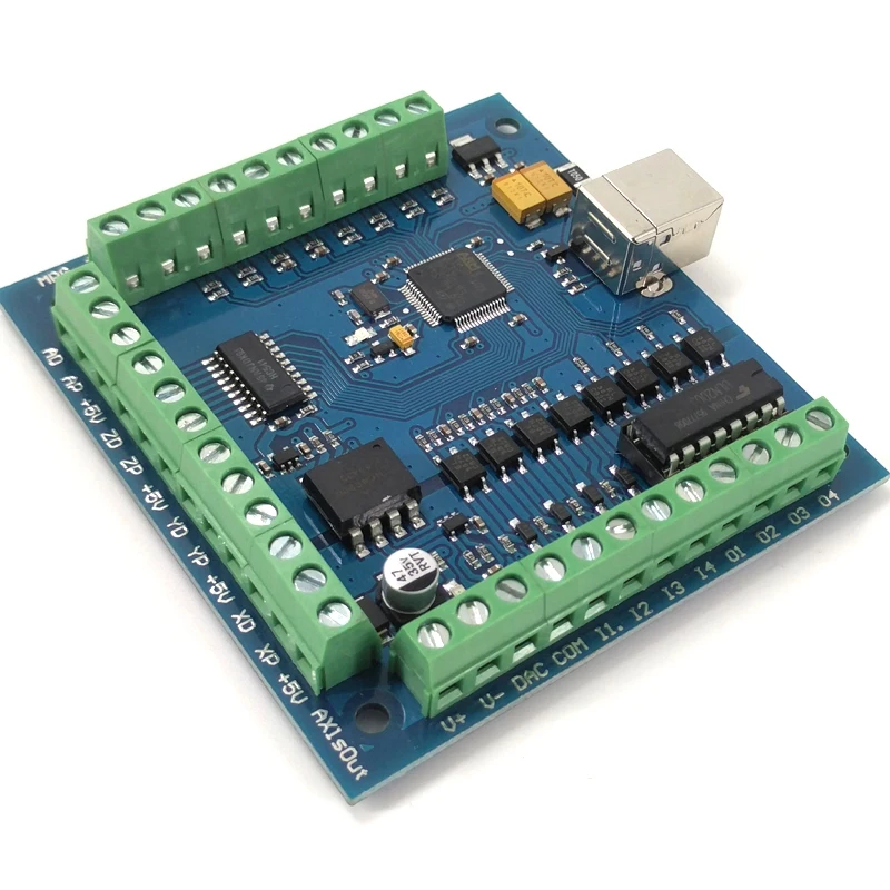 CNC MACH3 USB 4 оси 100 кГц USBCNC Гладкий Степпер контроллер движения карта секционная плата для гравировки с ЧПУ 12-24 В