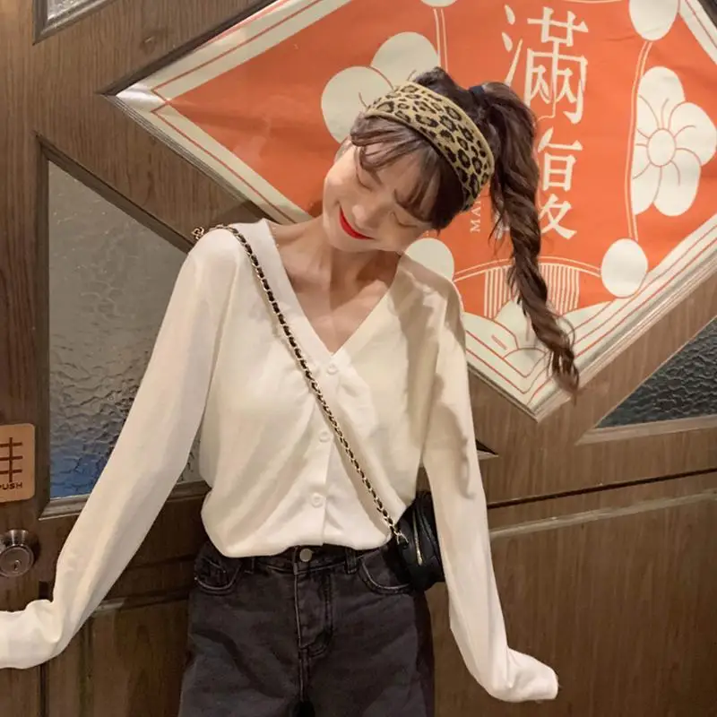 

A Generation of Fat 2020 Spring and Summer New Style Boutique V-neck Long-sleeved Upper Garment Piece Loose Cardigan Women Woole