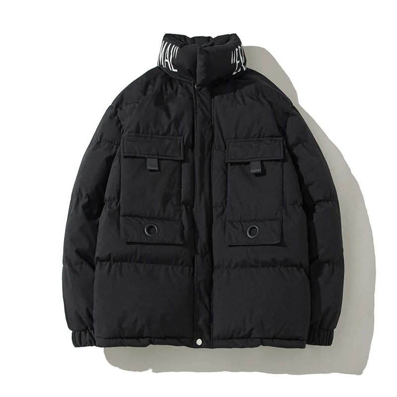 

2019 Men Winter Jacket Thick Stand Collar Parkas Male Winter Coat Outwear Windbreaker Jackets ABZ600