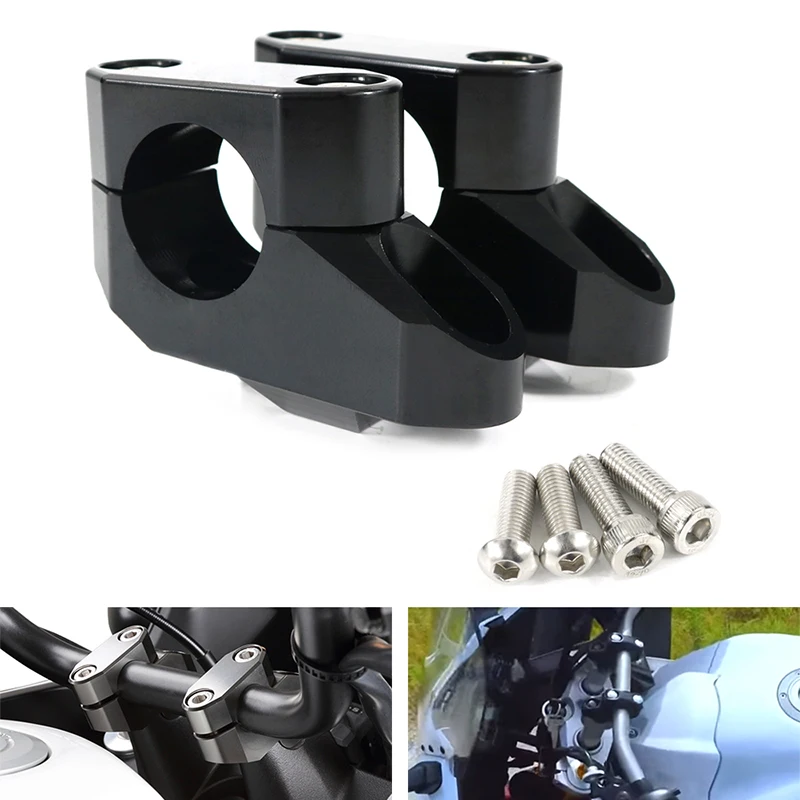 

Fit For Ducati Rocket III Thruxton 900 Bonneville 790 T100 25.4mm 1" Back Moved Up Mounting Risers Handlebar Risers CNC Aluminum