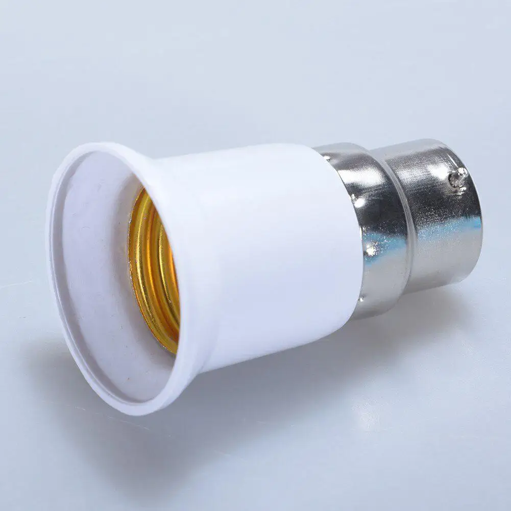 B22 to E27 Light Lamp Bulb Socket Base Converter Edison Screw to Bayonet Cap