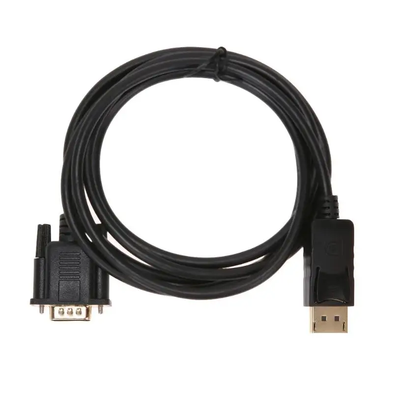 1,8 м Thunderbolt Дисплей Порт DP к VGA Мужской адаптер конвертер кабель