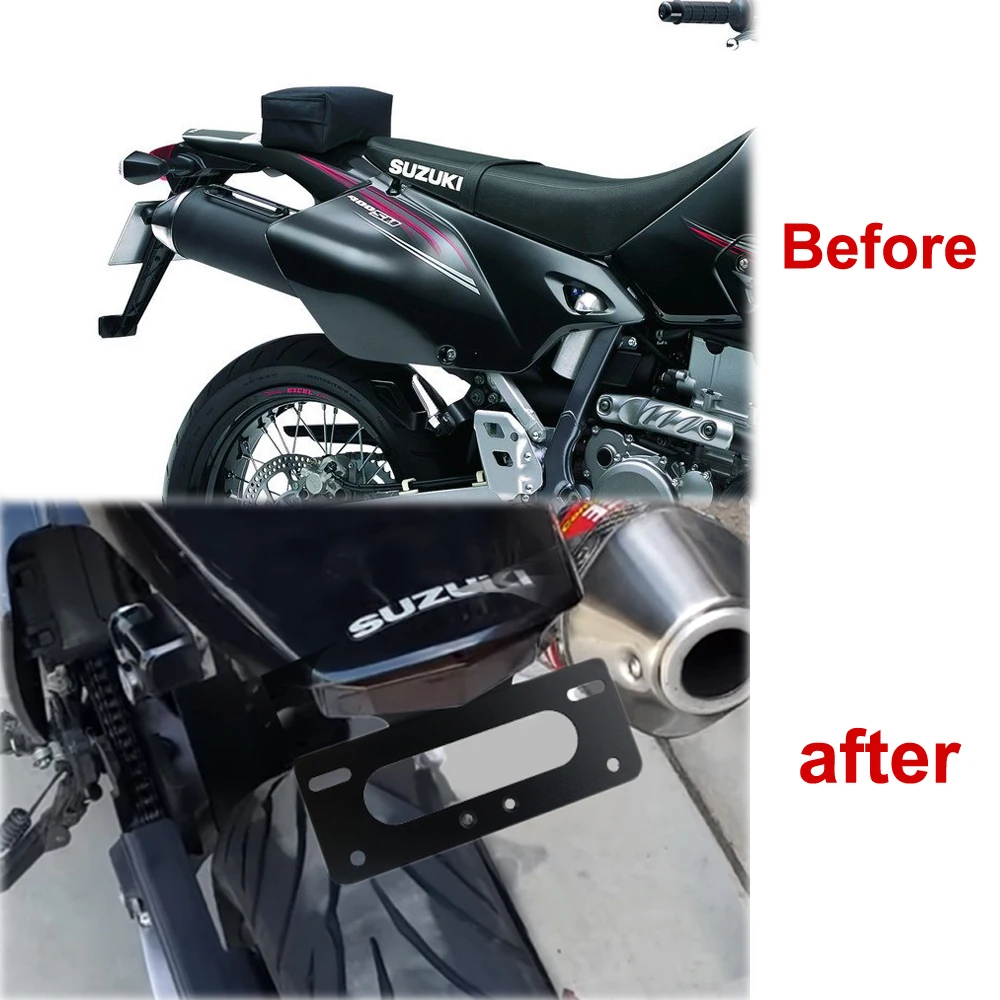 Для Suzuki DRZ400SM DR-Z400SM 2005- DR-Z400S DRZ400S 2000- держатель номерного знака Кронштейн ХВОСТ Tidy Fender Eliminator kit