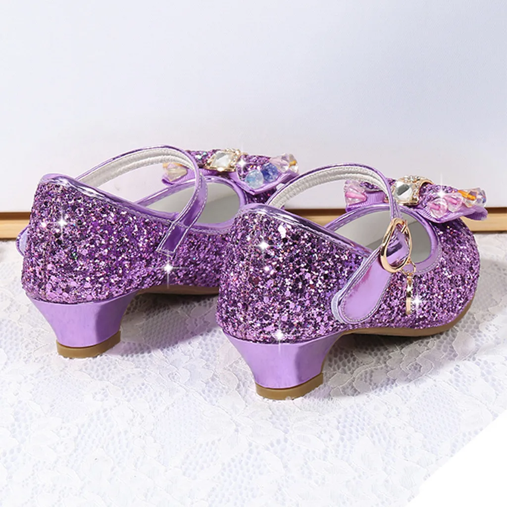 Модный, жемчужный, с кристаллами, с бантом, простая принцесса, Chaussures Danse Chaussures Sandales Enfants Chaussures femme