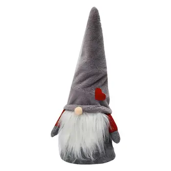 

1PC Christmas Decor Plush Spring Faceless Doll Decor Tree Top Doll Decor(Grey)