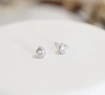 

YTF117 925 Silver Crystal Zircon Earrings Wedding Garment Matching Gifts