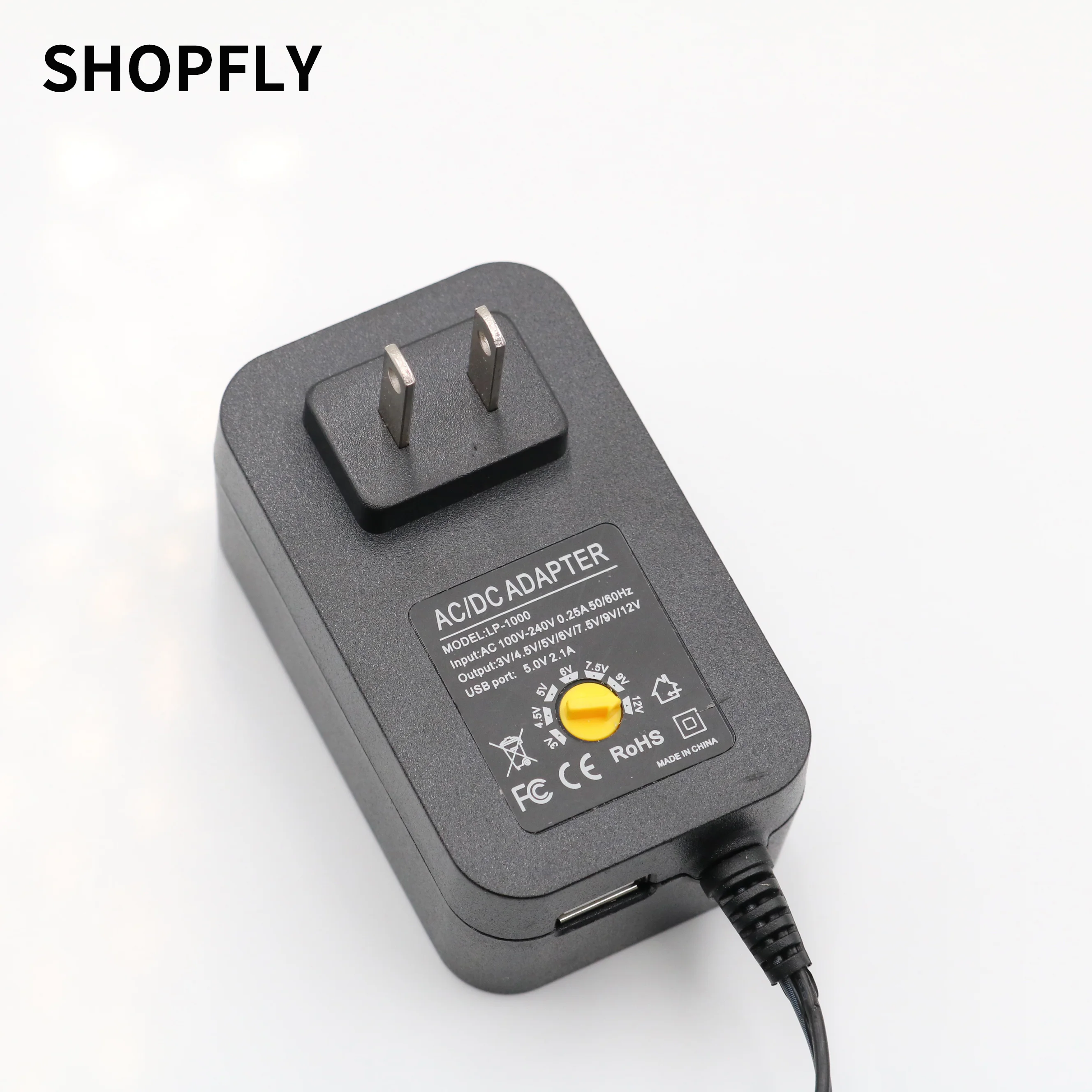 30 Вт универсальный настенный адаптер питания постоянного тока 3 в 4 5 В 6 7 9 12 2 5a