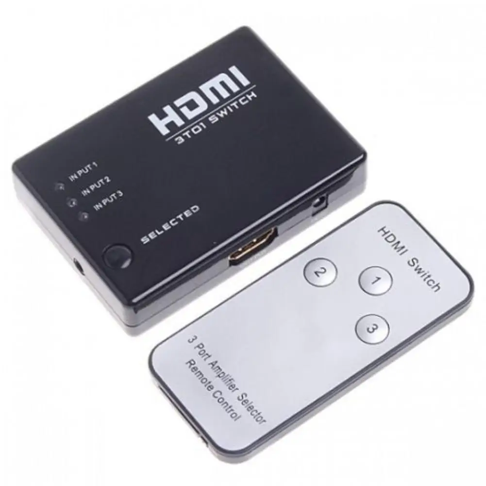 HDMI аудио и видео коммутатор five cut one с пультом дистанционного управления 1 5 в HDMI коммутатор 3 1 cut Интеллектуальный HDMI выход A4K5