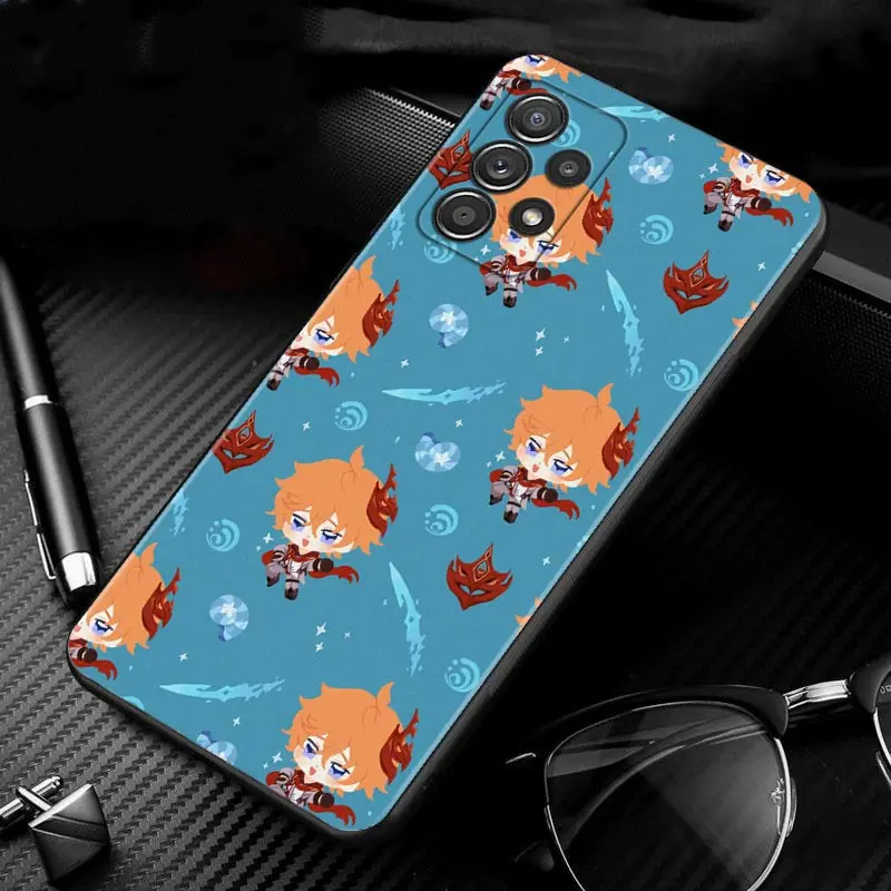 Cartoon Genshin Impact Case For Samsung Galaxy A51 A71 A41 A31 A11 A01 A72 A52 A42 A32 A22 A21s A02s A12 A02 Phone Shell Capa