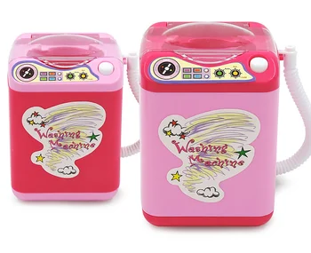 

[Funny] Play house toys Simulated mini electric washing machine toy Real can wash mini clothes Safe material kids baby gift toy