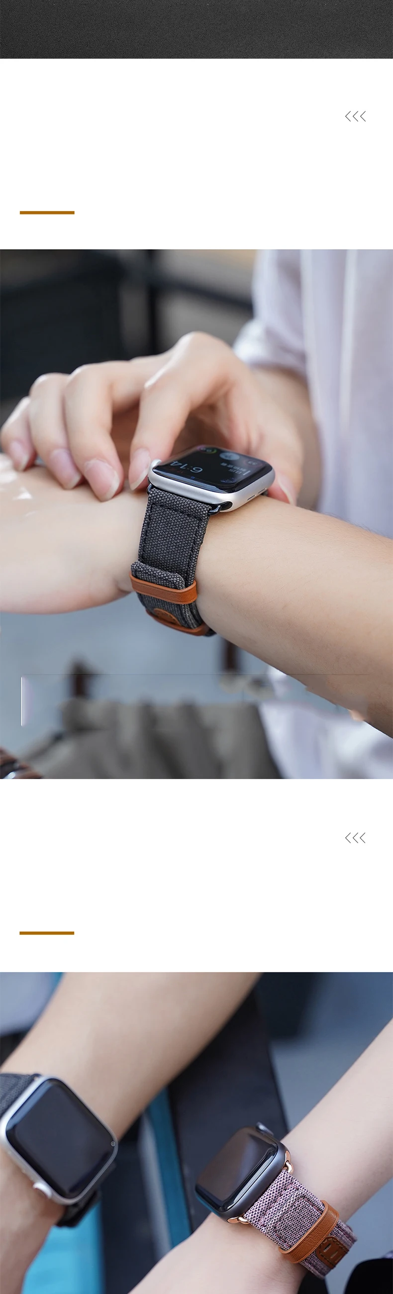 Ремешок для часов pple iwatch4 ремешок из искусственной кожи с двойным кольцом для ремешка pple 44 мм 42 мм 40 мм 38 мм