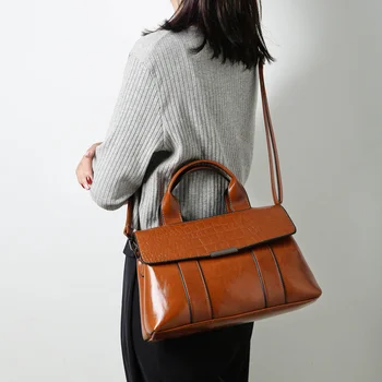

2020 Quality Crocodile Women Handbags Large Chic Leather Lady Crossbody Messenger Bags Luxury Female Handle Shoulder Shopper Bag