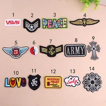 Военная нашивка армейские тактические нашивки с вышитыми буквами для Одежда из железа полосатые наклейки на одежду с украшением на выбор Parche