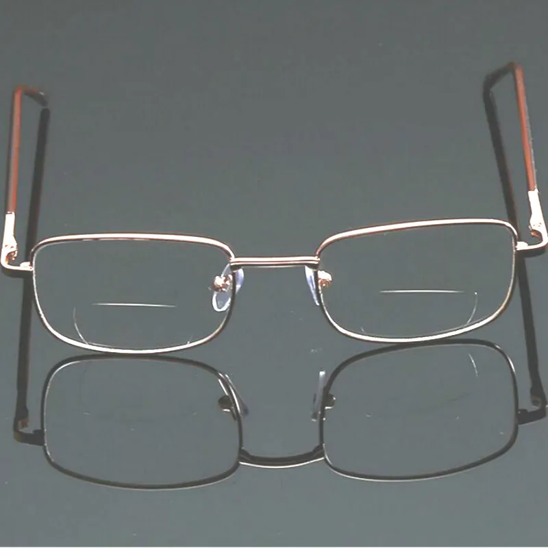 Металлические бифокальные очки для чтения, мужские и женские очки, пресбиопические очки с диоптрием+ 1,0+ 1,5+ 2,0+ 2,5+ 3,0+ 3,5+ 4,0 L3